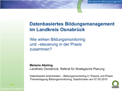 Präsentation Melanie Abeling - Transferagentur Kommunales