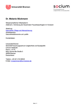 Dr. Melanie B&ouml;ckmann - socium