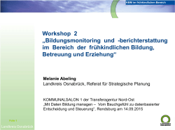 Präsentation zum Workshop von Melanie Abeling