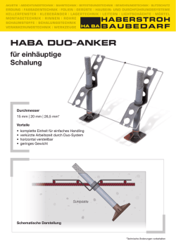 haba duo&ndash;anker - Haberstroh Baubedarf GmbH