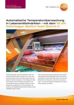 Automatische Temperaturüberwachung in Lebensmittelmärkten