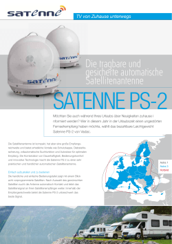 Die tragbare und gesicherte automatische Satellitenantenne
