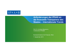 Was ist IPSAS - Bundesministerium für Finanzen