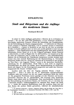 Stadt und Bürgertnm und die Anfänge