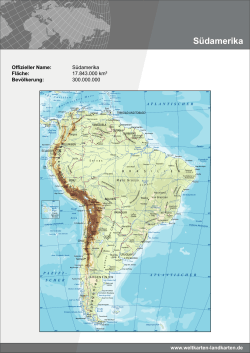 Südamerika - Weltkarten und Landkarten