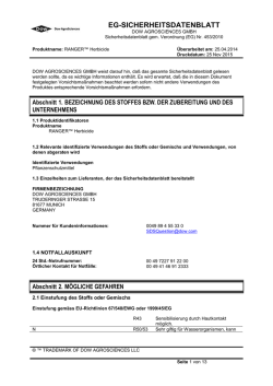 EG-SICHERHEITSDATENBLATT