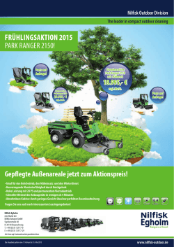 FRÜHLINGSAKTION 2015 PARK RANGER 2150!