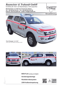 Einsatzfz JUH Verband Ford Ranger.indd