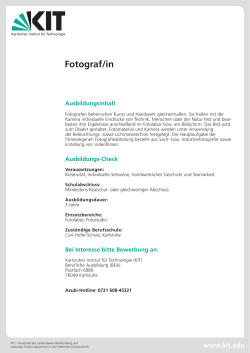 Fotograf/in - Personalentwicklung und Berufliche Ausbildung
