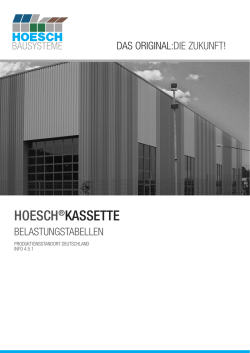 HOESCH&reg;KASSETTE