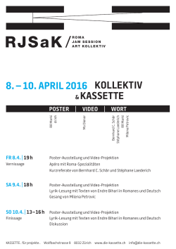 Flyer_A5_RJSaK_KAAZ - KASSETTE . für projekte