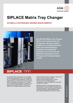 SIPLACE Matrix Tray Changer - ASM SMT Solutions