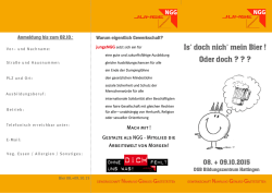 Is` doch nich` mein Bier ! Oder doch ? ? ?