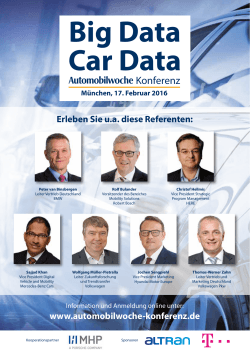 Programm zum - Automobilwoche Konferenz