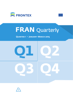 FRAN Quarterly - Frontex