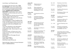 Wanderungen und Veranstaltungen 2016 / PDF