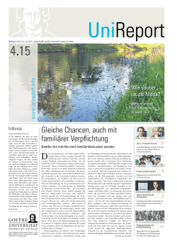 UniReport Ausgabe 04-2015 | Goethe