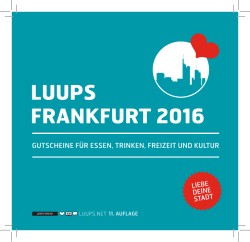 LUUPS FRANKFURT 2016