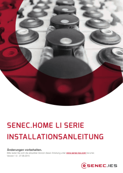 senec.home li serie installationsanleitung