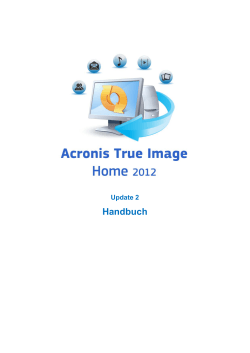 1.2 Acronis True Image Home 2012