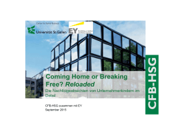 Coming Home or Breaking Free? Reloaded - CFB-HSG