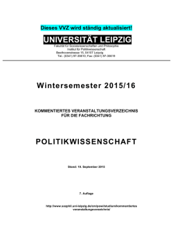 VVZ_WS15-16_7 - Fakultät für Sozialwissenschaften und Philosophie