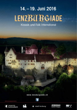 14. – 19. Juni 2016