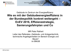 EnEV 2016, Effizienzstrategie, Sanierungsfahrplan und Co