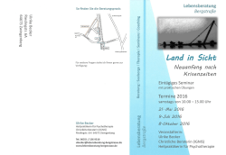 Land in Sicht - Startseite - Lebensberatung Ulrike Becker