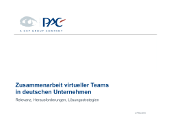 Zusammenarbeit virtueller Teams in deutschen Unternehmen