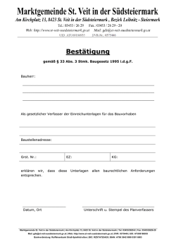 Formular Best&auml;tigung gem &sect;33 Abs. 3 Stmk. BauG