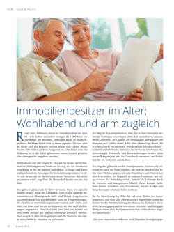 Immobilienbesitzer im Alter: Wohlhabend und arm zugleich