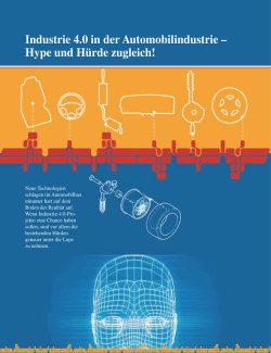 Industrie 4.0 in der Automobilindustrie &ndash; Hype und H&uuml;rde zugleich!