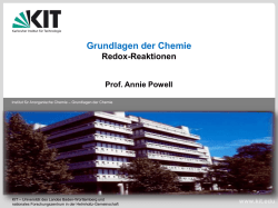 Grundlagen der Chemie - Prof. Annie K. Powell group