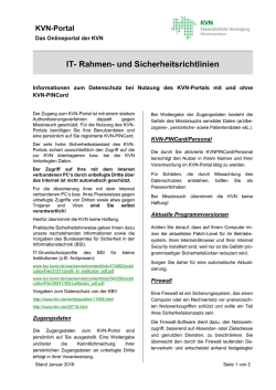IT- Rahmen- und Sicherheitsrichtlinien