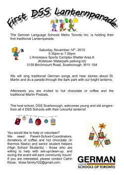 The German Language Schools Metro Toronto Inc. is holding their