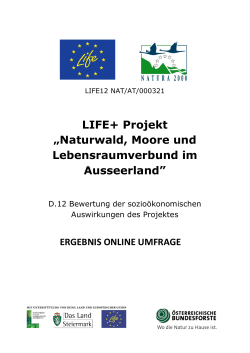 LIFE+ Projekt „Naturwald, Moore und Lebensraumverbund im