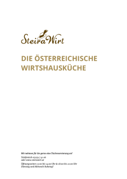 Speisekarte - Steirawirt