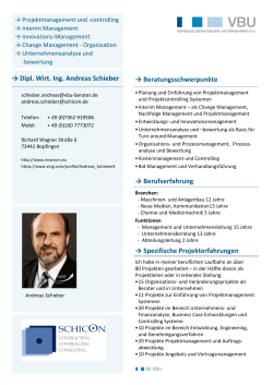 Dipl. Wirt. Ing. Andreas Schieber