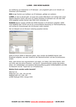 LLMNR - Der Windows Papst