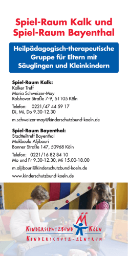 Informationen &uuml;ber den Spiel-Raum