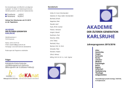 Flyer 2015-2016 - Katholisches Dekanat Karlsruhe