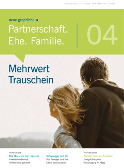 Heft 4/2015: Mehrwert Trauschein