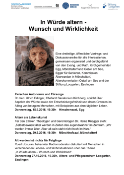 Informationen finden Sie hier. - Alterskommission Oetwil am See