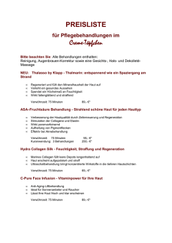 Preisliste Cremetöpfchen Monheim Baumberg