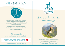 Dog`s Health Broschüre