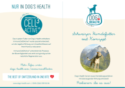 Dog`s Health Brosch&uuml;re