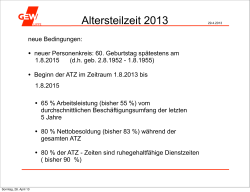 Altersteilzeit 2013 - Gew-nrw