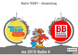 ma 2015 Radio II - Auswertung