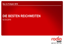 H&ouml;rerzahlen zur E.M.A. NRW 2016 I